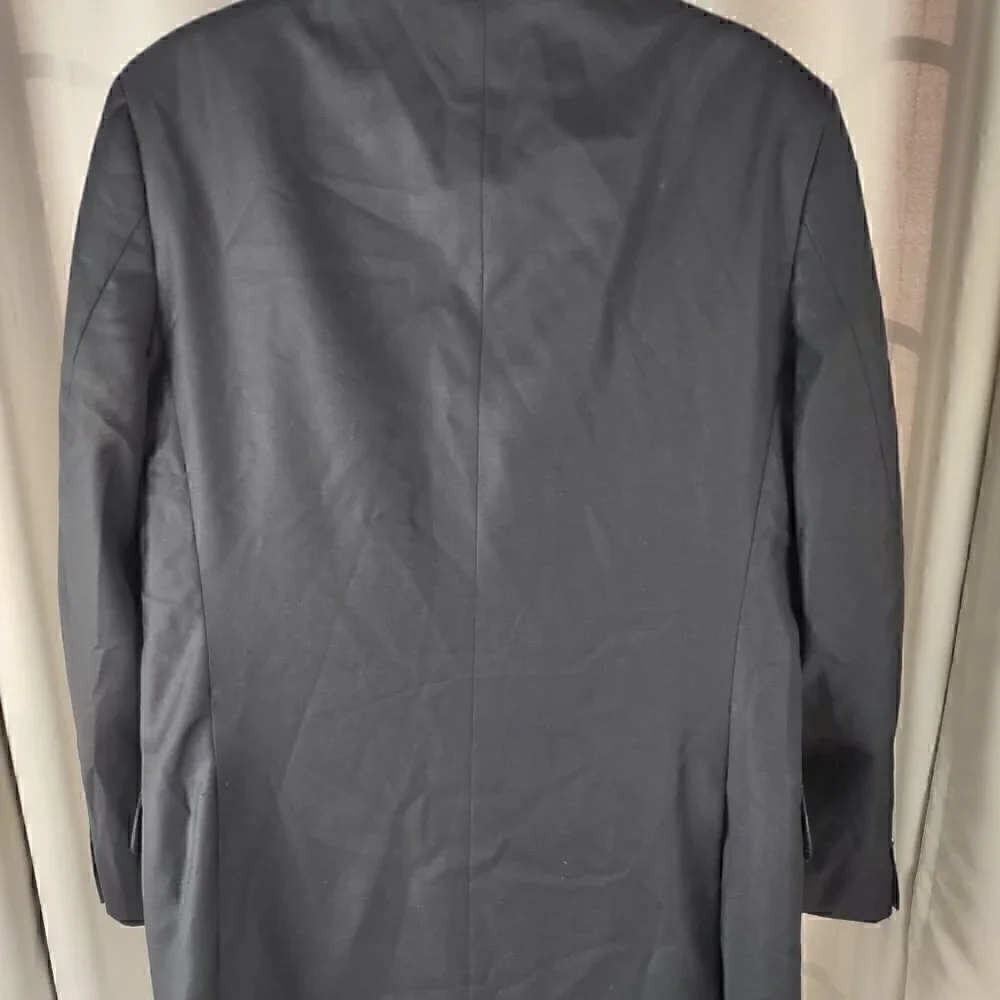 Jones New York Dark Blue Men's 2 Button Wool Blend Suit Jacket Size 38L